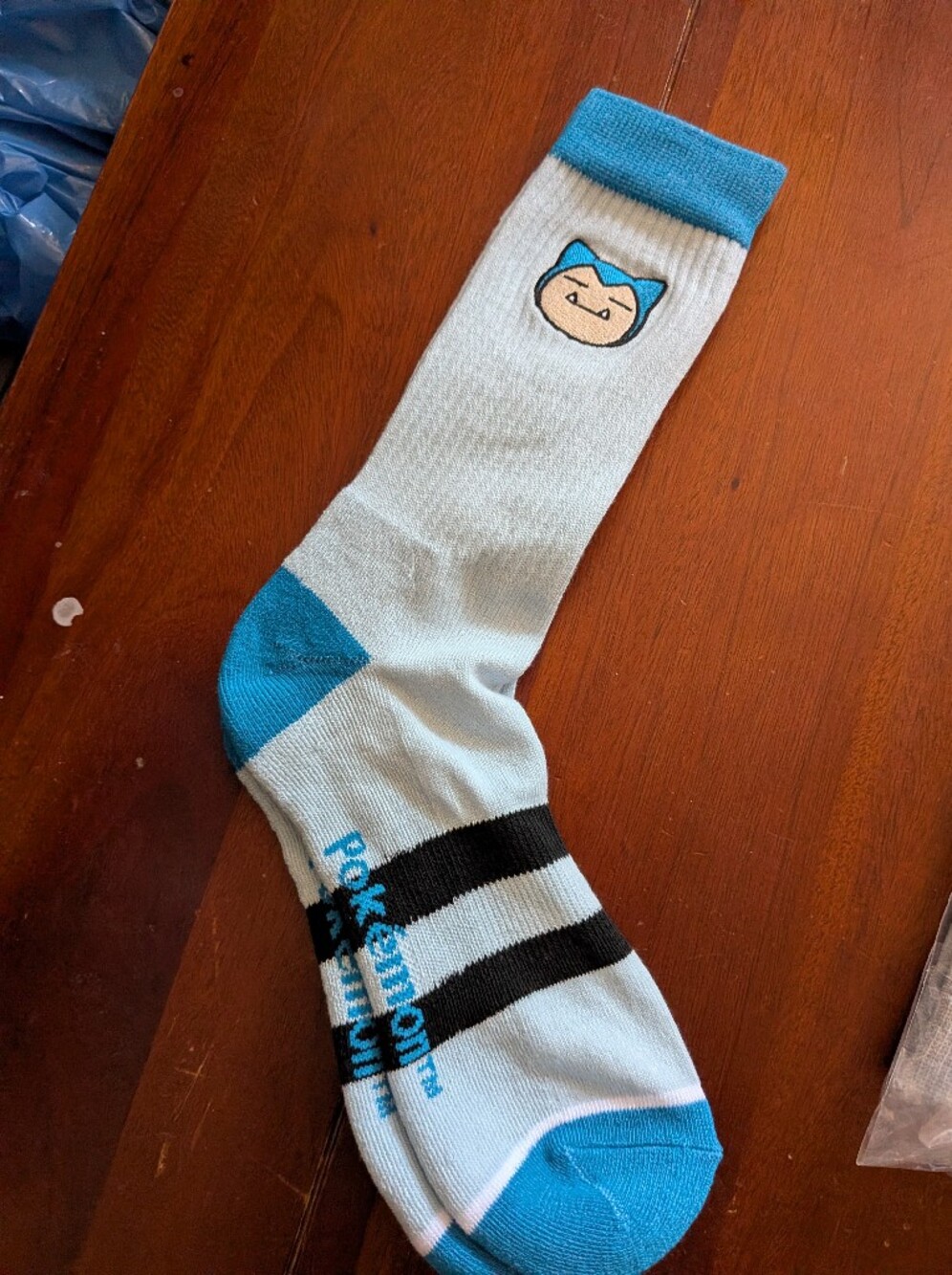 Snorlax Pokemon Crew Socks NWT